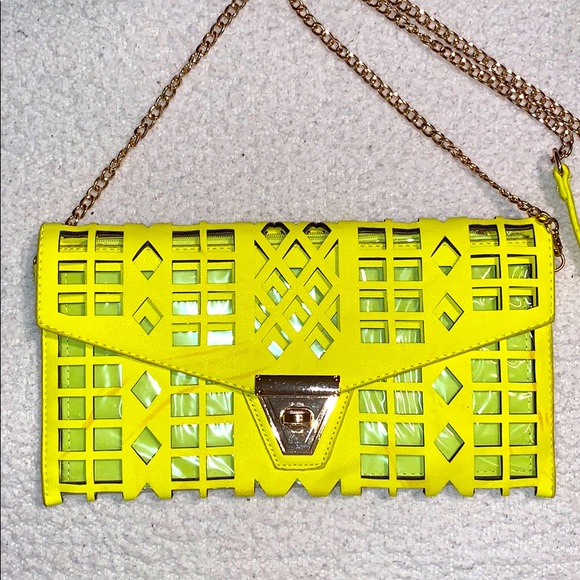 Handbags - Bright yellow crossbody bag